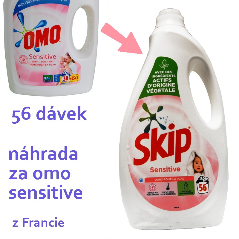 SKIP SENSITIVE prací gel 56 dávek