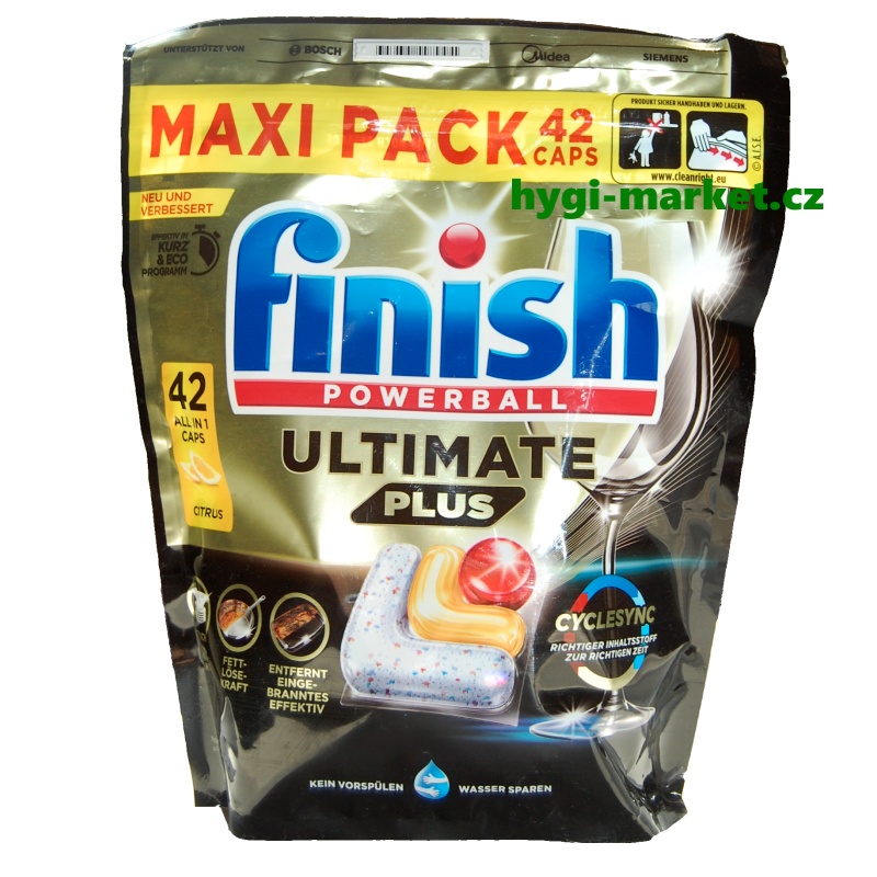 Finish ULTIMATE Plus CITRUS / CITRON powerball 42 ks tablety do myčky