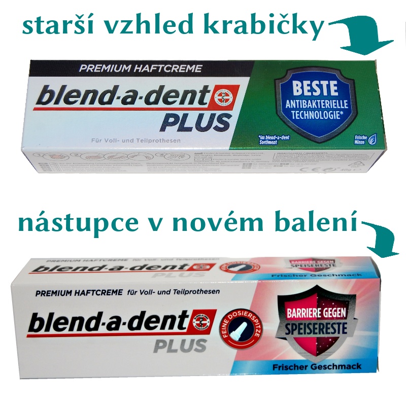 Blend-a-dent plus premium haft creme lepidlo na zubní protézy FRISCHER GESCHMACK 40 g