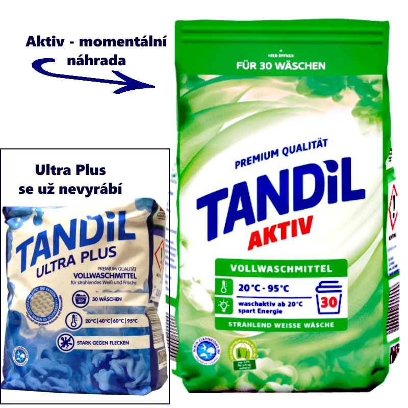 Tandil AKTIV prášek na bílé prádlo premium qualität 30 dávek