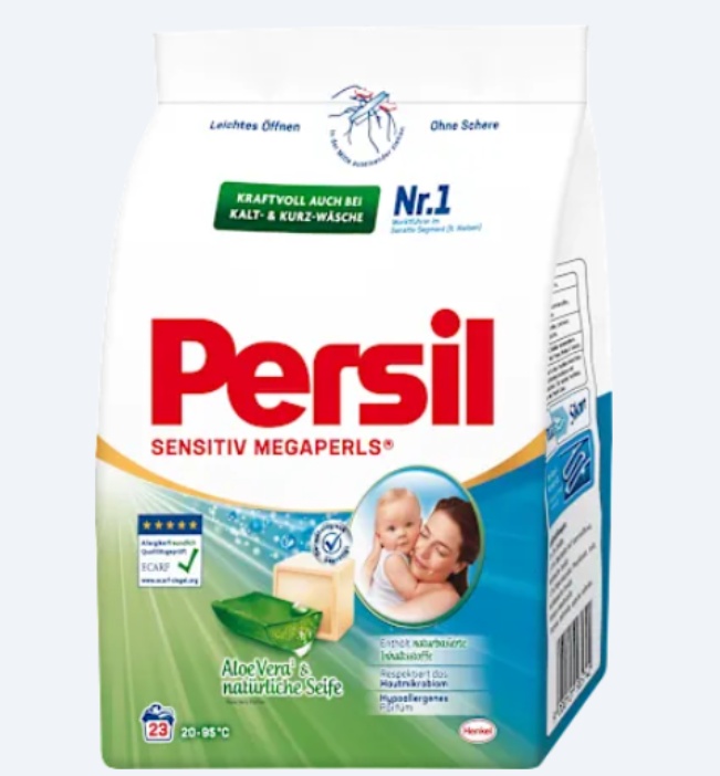 Persil Sensitive Megaperls prášek 23 praní Aloe vera + Natürliche Seife