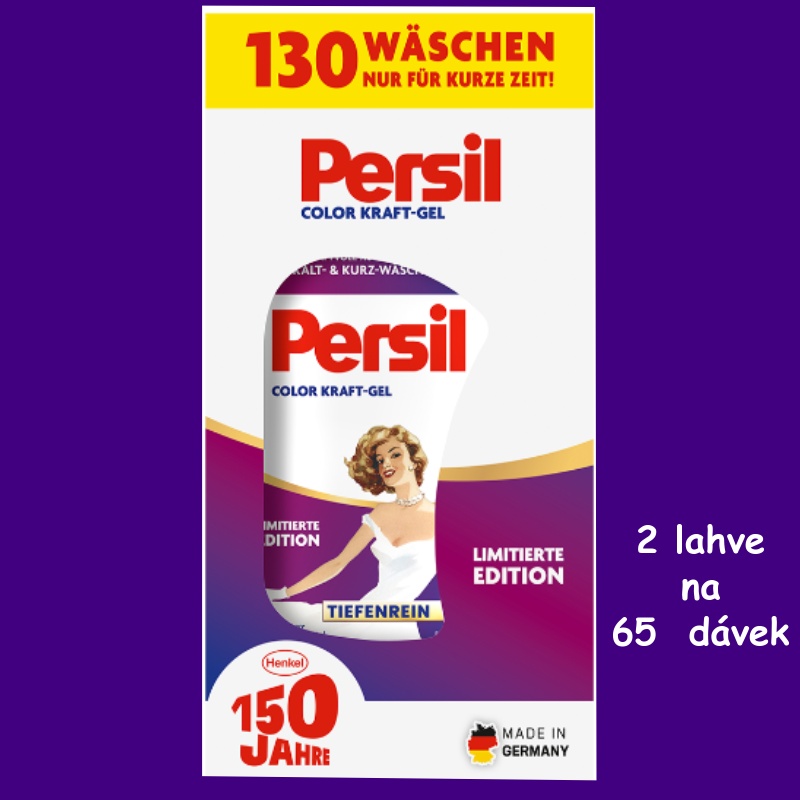 Persil color kraft gel 130 dávek 2 lahve po 65 dávkách