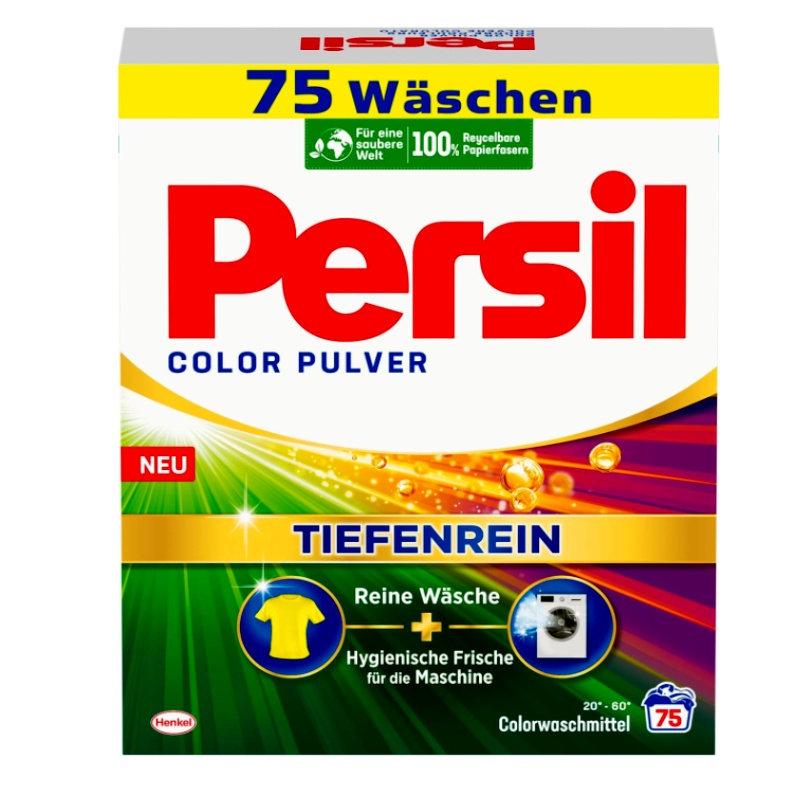 Persil Color Poudre - 90 Lavages - 5,4 Kg - Lessive Poudre Couleurs - Neuf