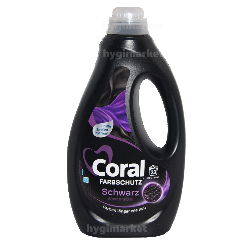 Coral farbschutz SCHWARZ prací gel na černé prádlo 23 praní