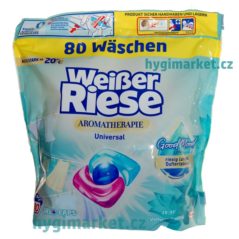 Weisser Riese AROMATHERIAPIE universální 80 dávek kapsle na praní