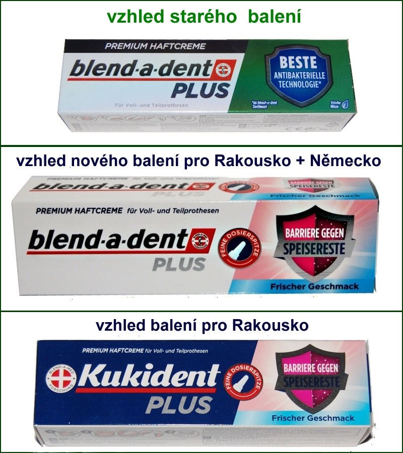 Blend-a-dent plus premium haft creme lepidlo na zubní protézy FRISCHER GESCHMACK 40 g