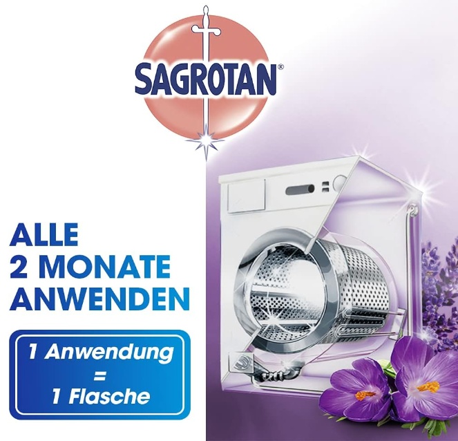 Sagrotan čistič pračky Fruhlingsfrische - KVĚTINOVÁ VŮNĚ