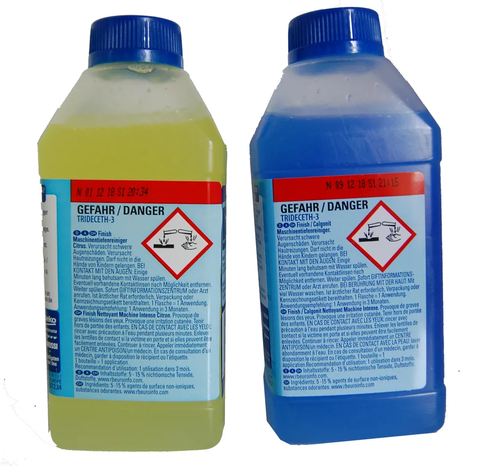 FINISH čistič myčky CITRUS tekutý 250 ml (žlutý)