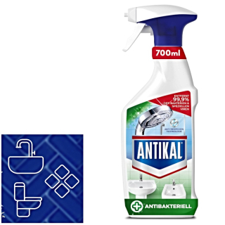 ANTIKAL  3in1 na koupelny - proti vodnímu kameni, zbytkům mýdla, antibakteriální