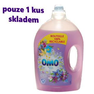 Omo prací gel vůně jasminu a směsi květin 40 dávek dovoz z Francie
