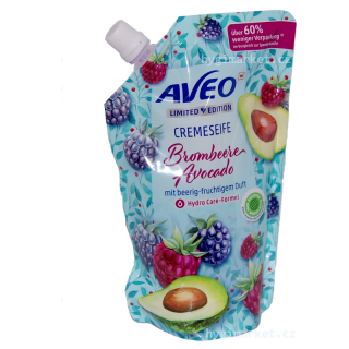 Aveo Brombeere Avocado tekuté mýdlo náhradní náplň 500 ml (ostružina, avokádo)