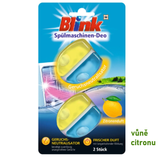 Blink neutralizátor pachů do myčky vůně CITRON 2ks v balení