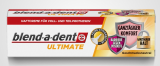 Blend-a-dent ULTIMATE Geschmack neutral haft creme lepidlo na zubní protézy 40 g