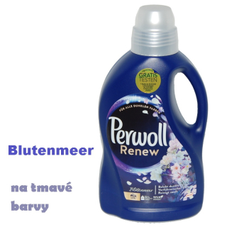 Perwoll Blutenmeer prací gel na tmavé barvy s vůní květin 25 dávek