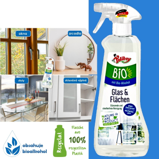 Poliboy Bio čistič skla a zrcadel beze šmouh 500 ml