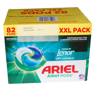 ARIEL unstoppables kapsle PODS universální z Německa 82 ks (2 sáčky po 41 ks)