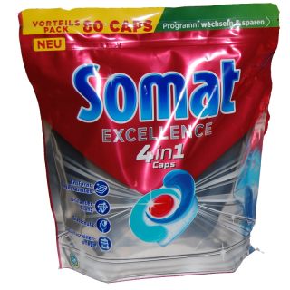 SOMAT Excellence 4in1 Caps tablety do myčky 80 ks v sáčku (bez vybalování)