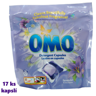 OMO LEVANDULE EUKALYPTUS kapsle na praní 17 ks