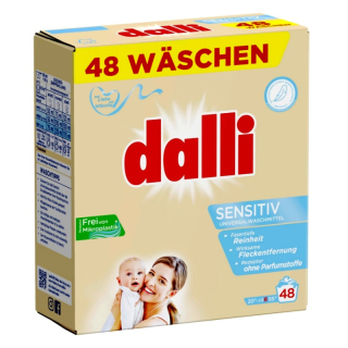 Dalli Sensitive 48 praní - 2 ks za cenu jednoho - prášek je ztvrdlý (původní cena za kus 280 Kč)