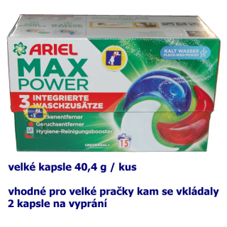 ARIEL MAX POWER kapsle UNIVERSAL 15 ks