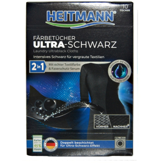 Heitmann Wäsche-SCHWARZ Tücher - 12 ks ubrousky do pračky na černé prádlo
